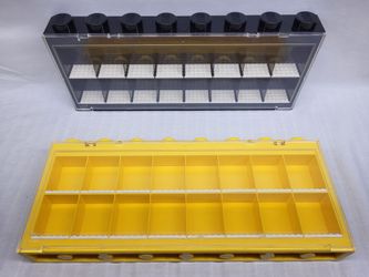 $20 each Lego 16 Minifigure Display Case Black and Yellow