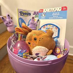 Kids Jumbo Egg Easter Basket (lilac color)