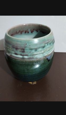 STONEWARE TEA CUP -AND OR PLANT HOLDER 4"×3" - M10"
