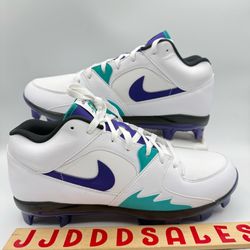 Nike Air Jordan Stadium 90 Low MCS Baseball Cleats Grape HQ0211-105 Men Sz 12  New