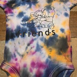Newborn Friends Custom Tie Dye Onesie