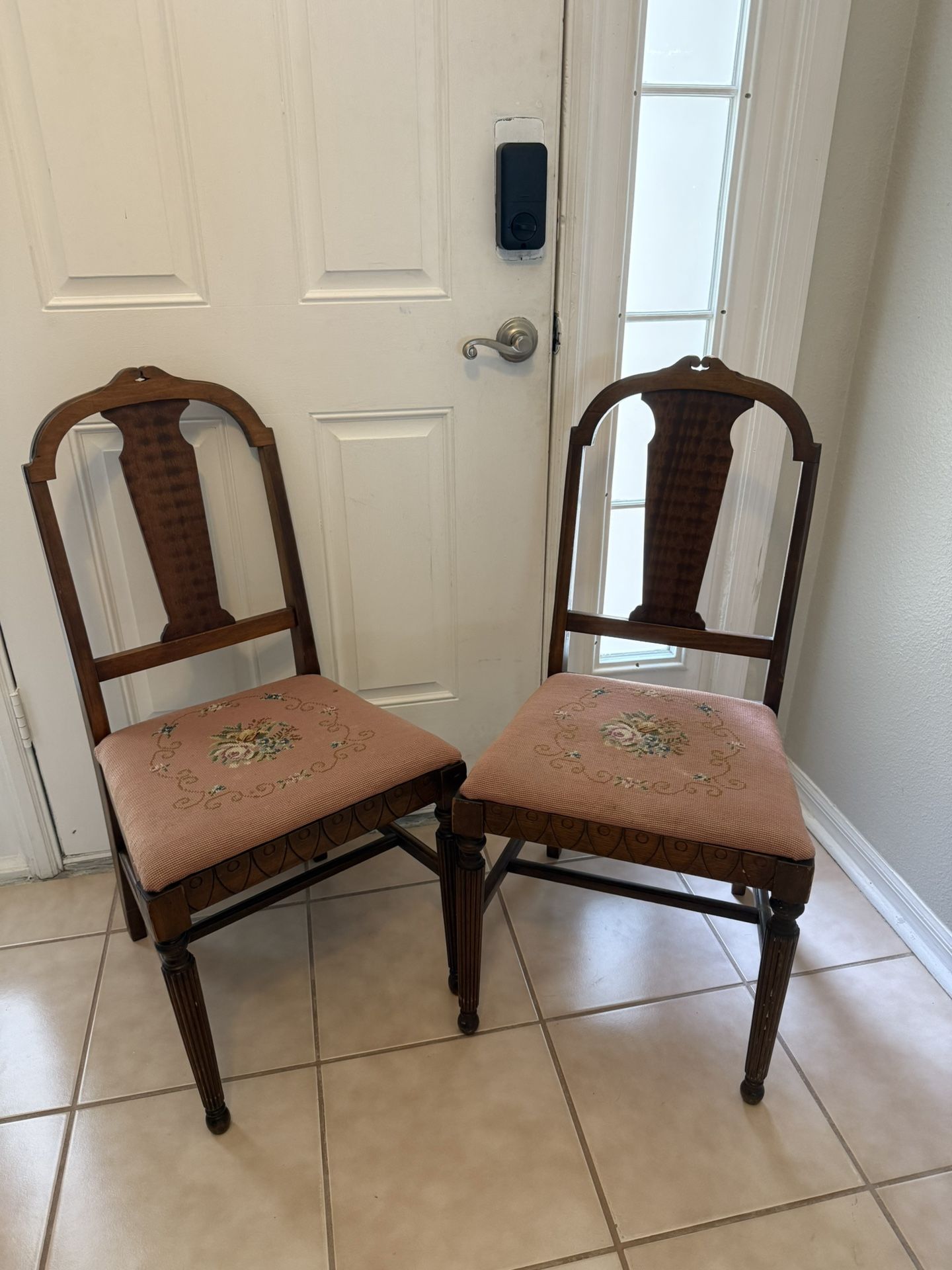 Pretty Pink Antique Chairs