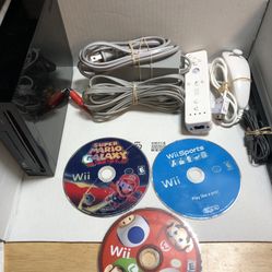 Read Description Nintendo Wii System With Games And Controller