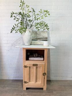 Vintage White Clad oak cabinet