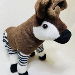 12” Okapi Plush Standing Okapi Plush