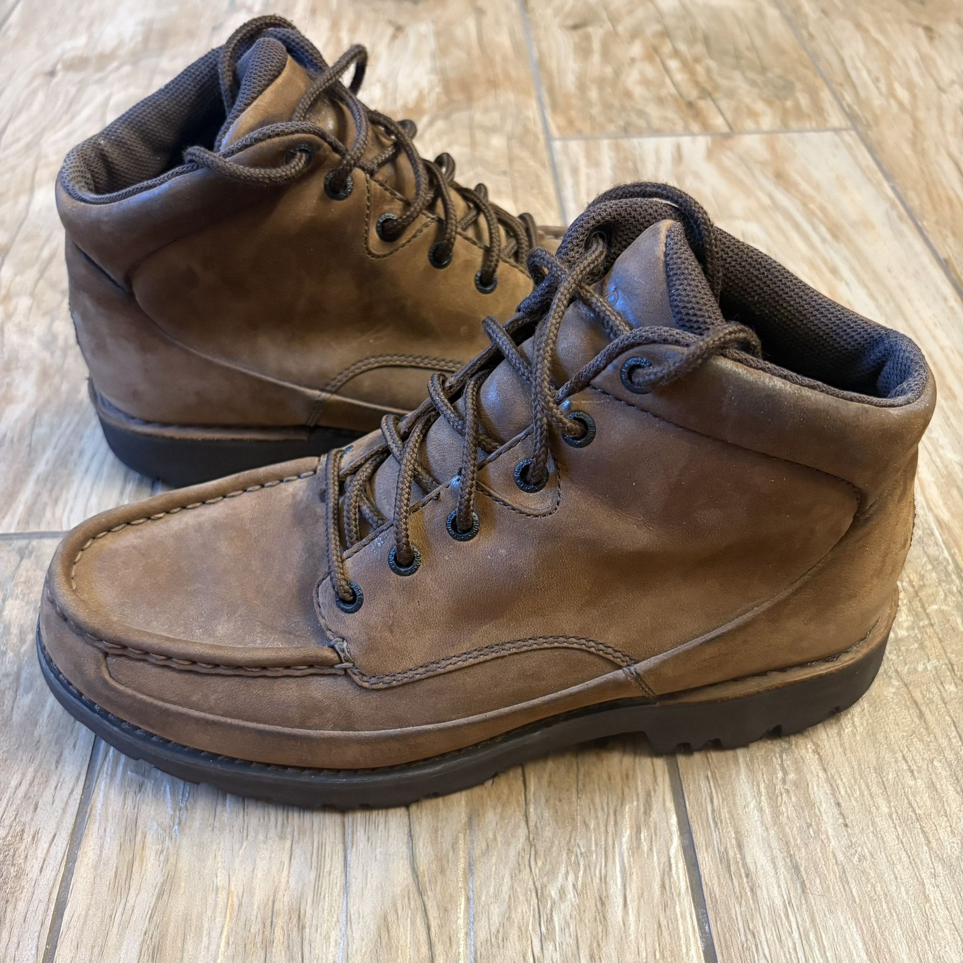 Rockport Men’s Brown Leather Lace Up Ankle Top Chukka Boots  Size 10.5  ME5417M 