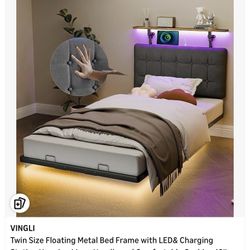 Twin Size Floating Bed