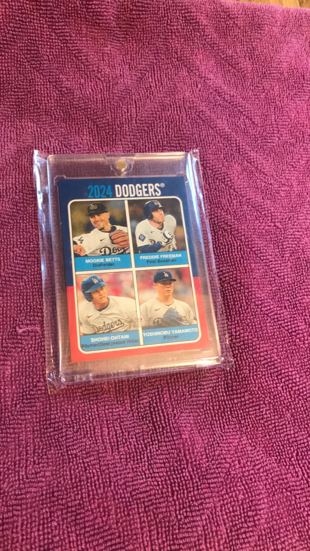 2024 LA Dodgers Topps Heritage 4 Player Card