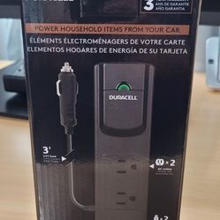 Duracell 175 Watt Powerstrip Inverter with (2) AC outlet & (2) 2.1 Amp USB ports