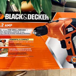 BLACK DECKER VSR HEAVY  3/8" KEYLESS DRILL DR250 5.2 AMP