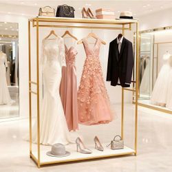 Gold Clothing Rack