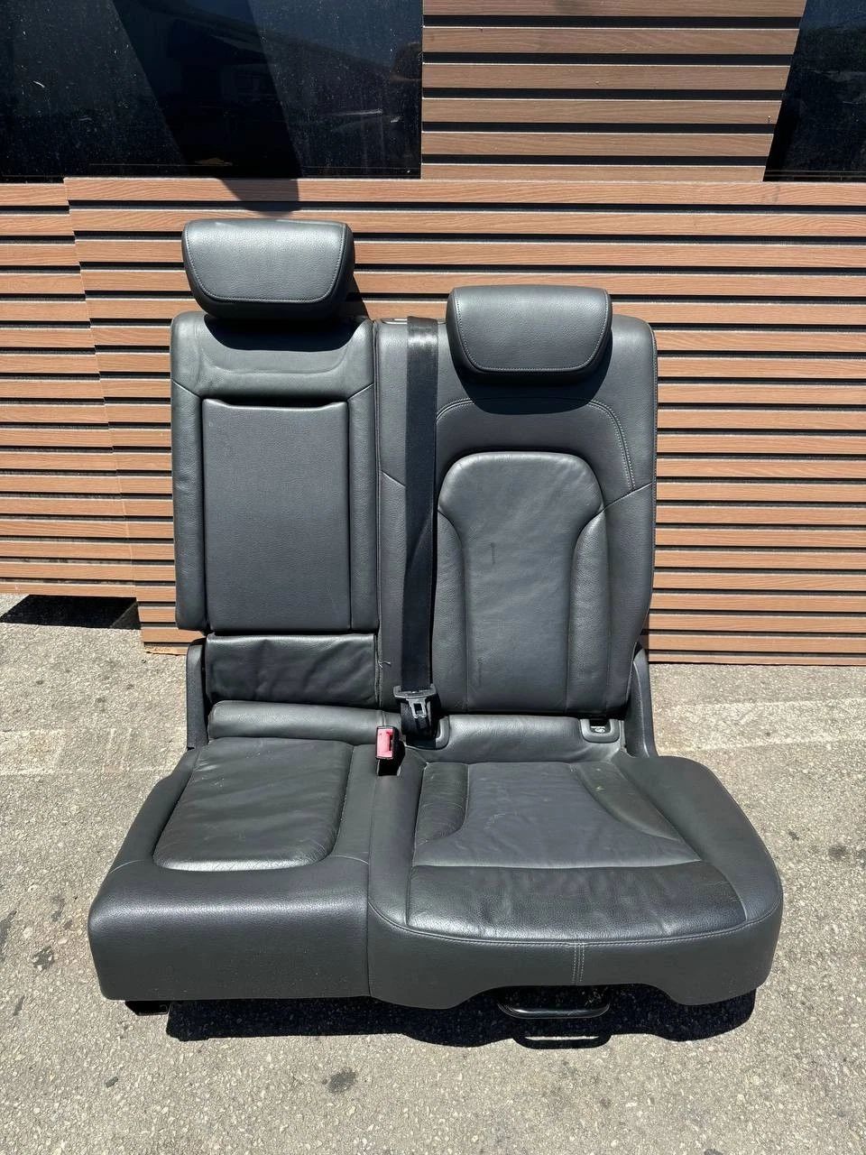 09-12 AUDI Q5 REAR LEFT BLACK LEATHER SEAT ASSEMBLY OEM