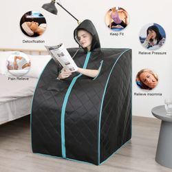 Brand New 15 AVAIL Portable INFRARED Full Body SAUNA  W HOOD & Foot Pad & Upgraded CHAIR BNIB NEVER USED 