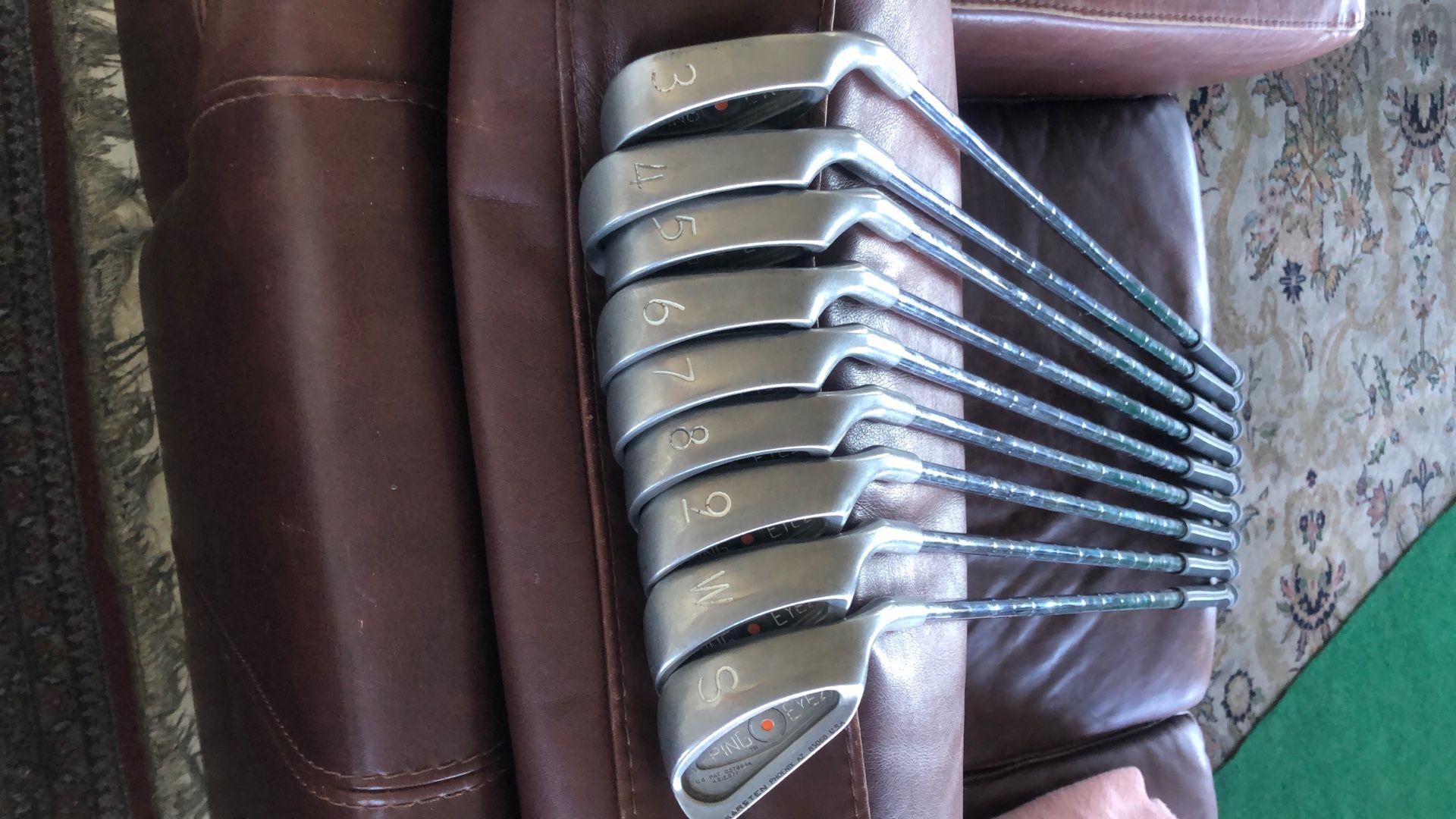 Ping Eye2 RH Orange Dot 3-SW ZZ Lite Shafts Very Good Condition