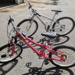 2 Girl's Bikes For Sale $50 Each 