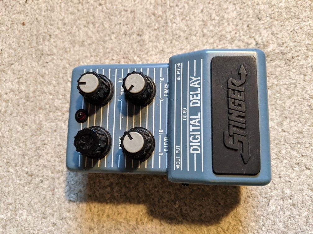 Rare - Martin Stinger Digital Delay Guitar Pedal - Vintage Made In Japan