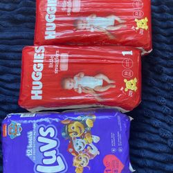 huggies or luvs size 1