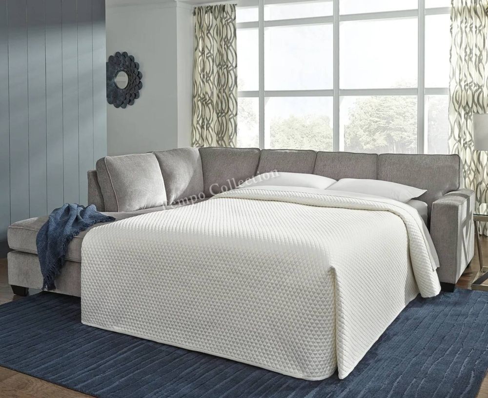 Sleeper Sofa Bed Couch Living Room Set Gray