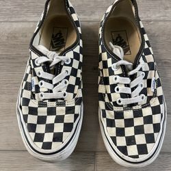 VANS Checkered Sneakers - Size 5 
