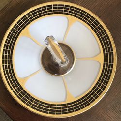 Vintage Mid-Century Modern Glass Serving Tray