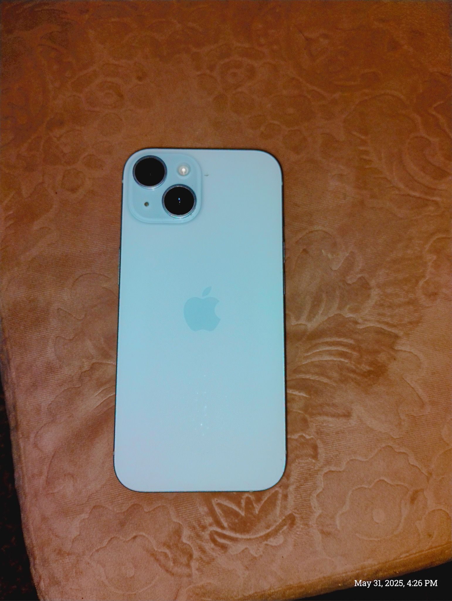 iPhone 15 (Blue, 128GB) with Accessories and AppleCare+