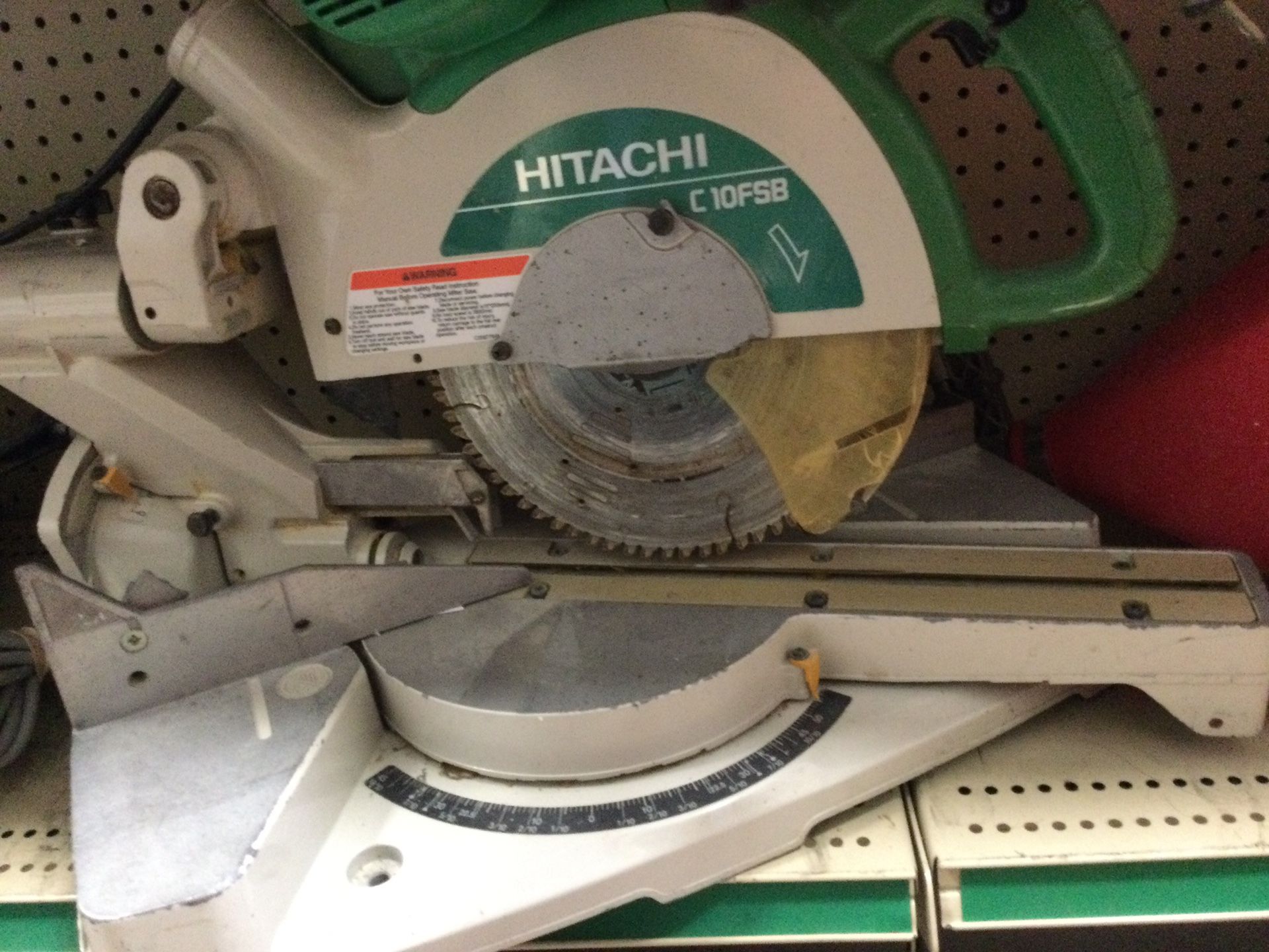 Hitachi C10FSB 10” Sliding Dual Compound Mister Saw