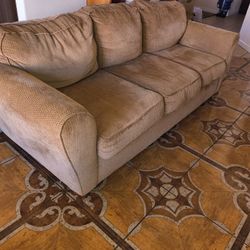 3 Person Full Couch (Gold Color) Used 