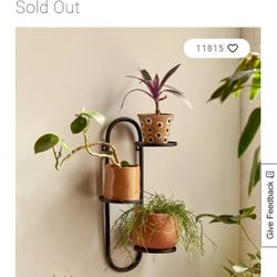 Urban Outfitters 3 Tier Wall Mounted Plant Stand