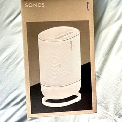 Sonos Move-2 (White) Portable Bluetooth Speaker Brand New Sealed Includes Warranty