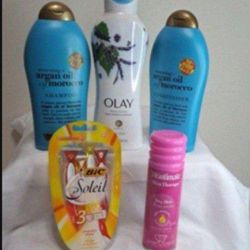 OGX Shampoo & Conditioner,  Olay Bodywash, Skintimate & Bic Razor