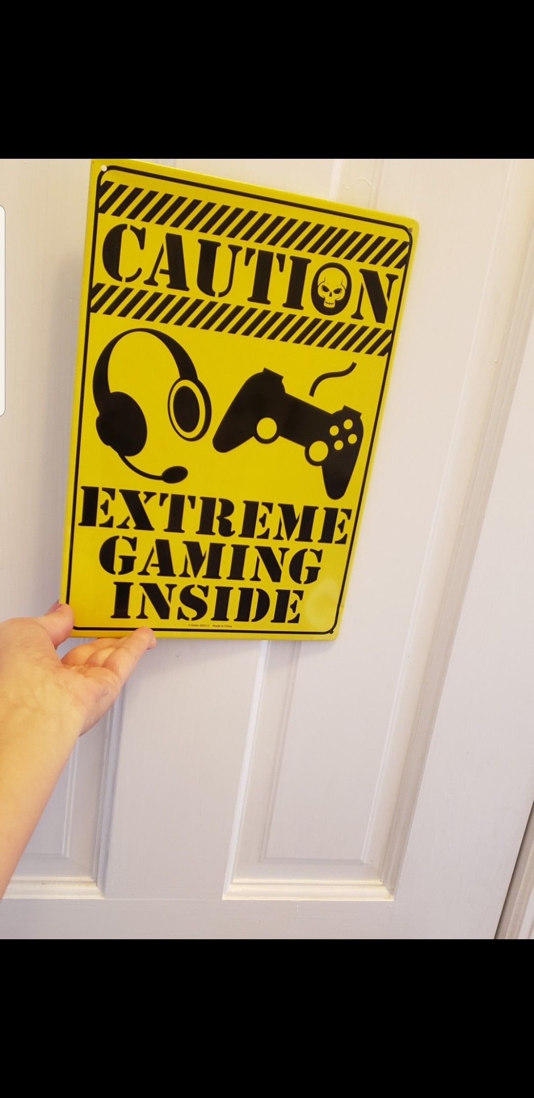 PS4 PS3 XBox Metallic Door Sign