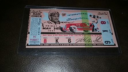 1946 Indy 500 ticket
