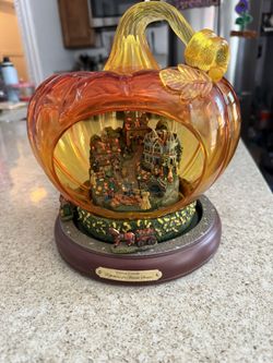 Art Glass Pumpkin Decor