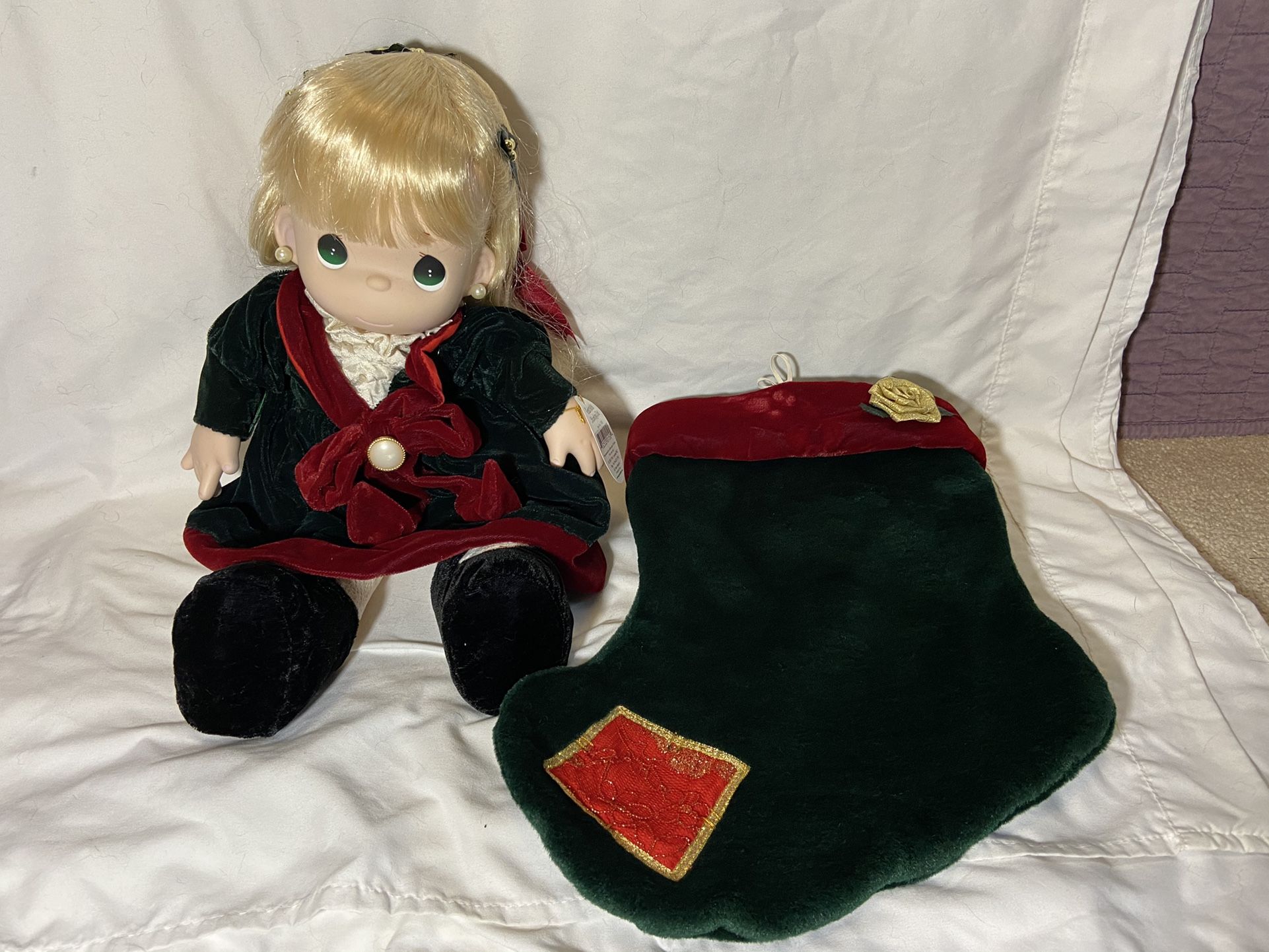 Precious moments sales christmas stocking dolls