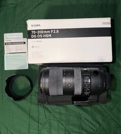 Sigma 70-200mm f/2.8 DG OS HSM Sports Lens for Nikon F-Mount (Box + Accessories)