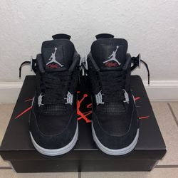 Jordan 4 Black Canvas