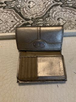 Fossil gold wallet
