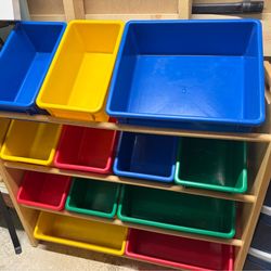 Toy bin organizer