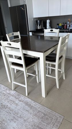 High Top Wood Dining Table