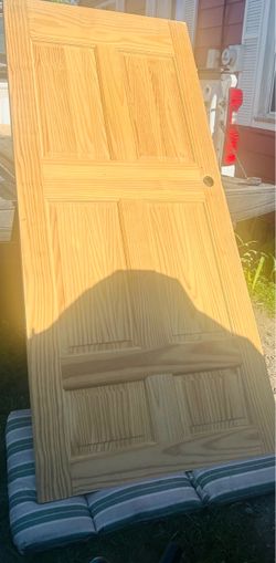 6-Panel Interior Wood Door Unfinished 36x80