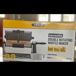 NEW  in Box Double Flip Ceramic waffle maker