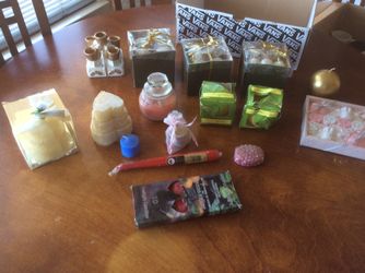 All these candles, and some of them has candle holders, all $10