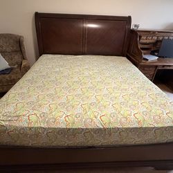 King size bed and TV dresser from Ashley