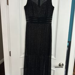 Size 8 Petite Long Black Dress