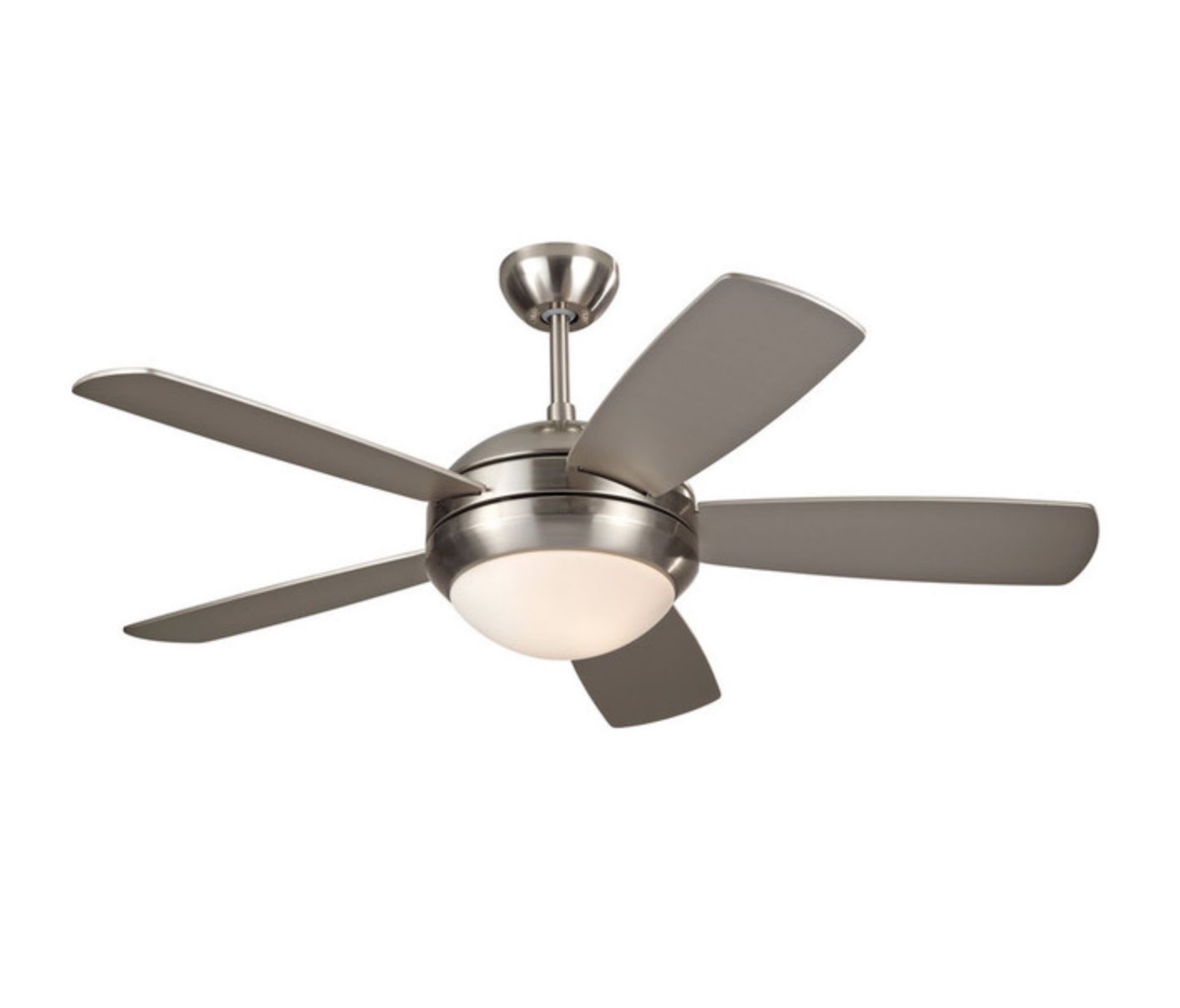 42” Casa Probe Brushed Nickel Ceiling Fan & Light Fixture - LIKE NEW!