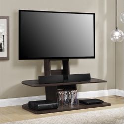 Ameriwood Home Galaxy XL TV Stand with Mount for TVs up 65", Multiple Colors - Walnut