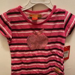 Girl's Apple Bottoms Tshirt Size 4T 
