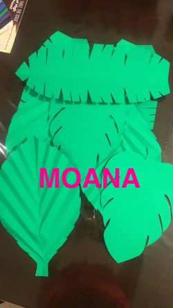 Moana leaves!! Hojas Moana!!!