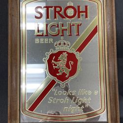 Vintage Stroh’s Light Beer Sign