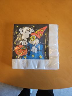 Vintage Mickey HALLOWEEN luncheon Napkins 